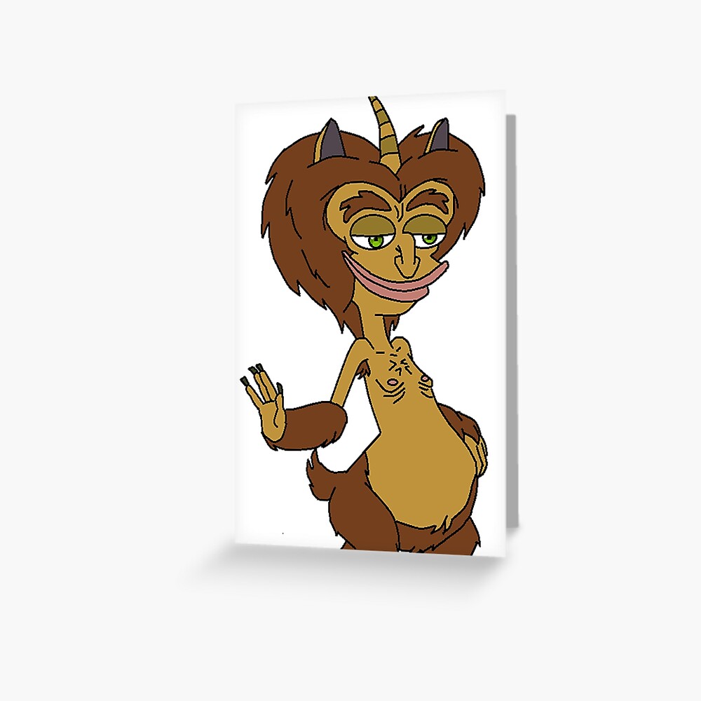"Big Mouth Hormone Monster" Greeting Card by SeanWorrall Redbubble