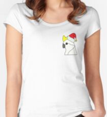 Christmas Cockatoo Women's Fitted Scoop T-Shirt