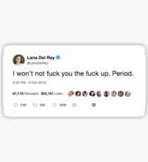 Lana Del Ray Azalea Banks Subtweet Sticker Sticker
