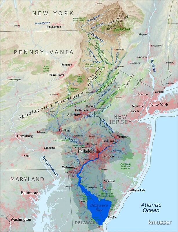 delaware-river-watershed-map-labeled-by-kmusser-redbubble