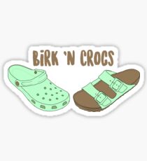 Birk n Crocs Sticker
