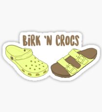 Birk n Crocs Sticker