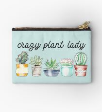 Crazy Plant Lady on mint Studio Pouch