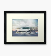 Los Angeles Road Sign California Framed Print