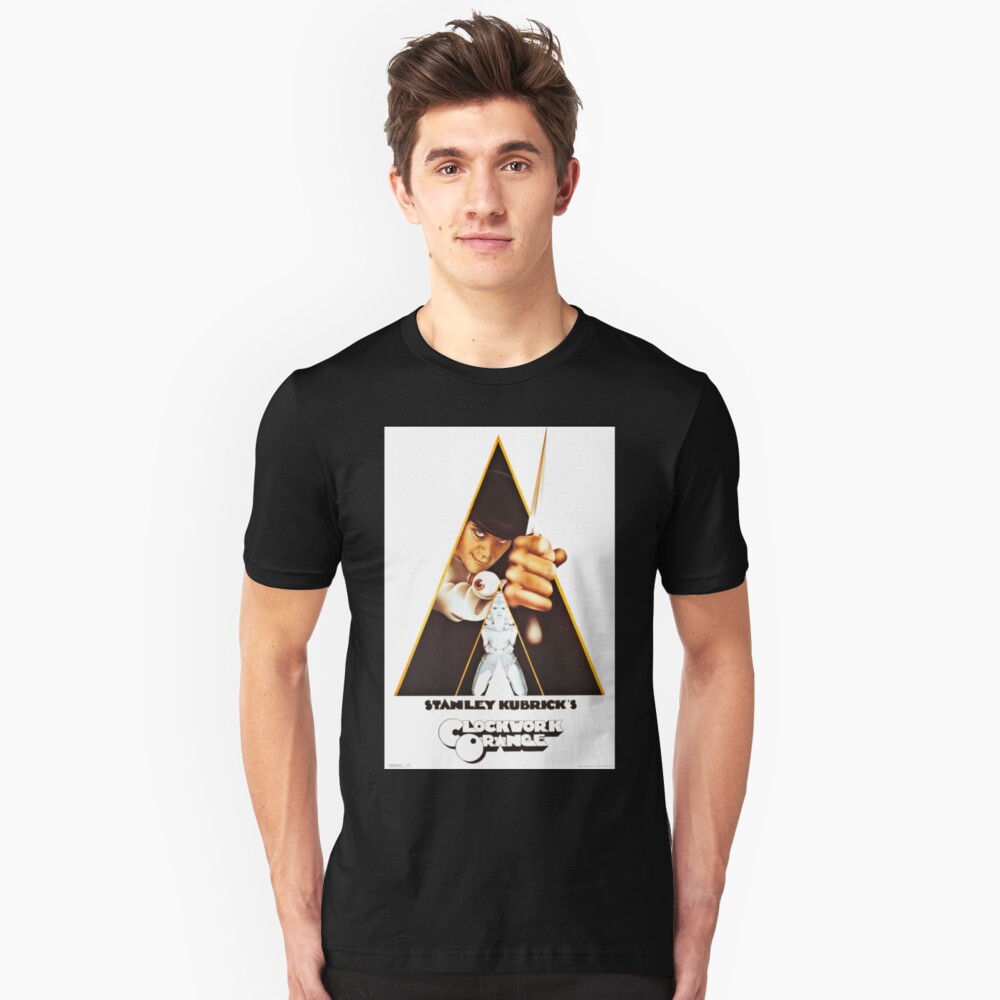 Vintage 1971 A Clockwork Orange, Posters, Movie, Retro Slim Fit T-Shirt