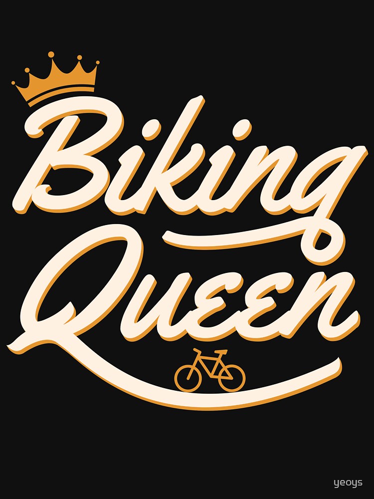 Biking Queen Biking Couple - Funny Cycling Gift von yeoys