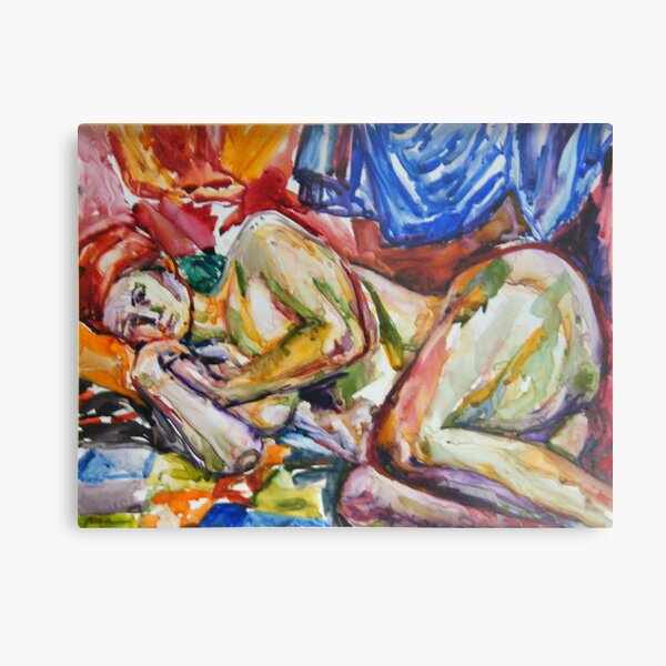 Thoughtful Rest Metal Print