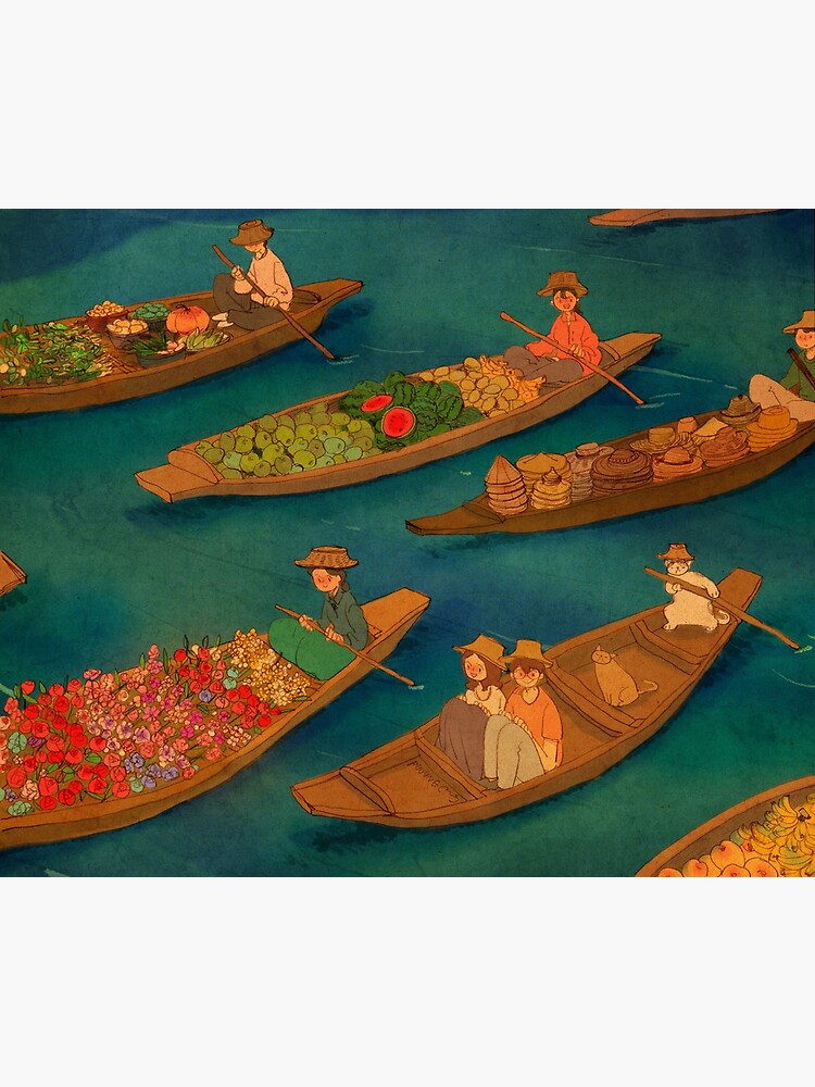 Floating market, Damnoen Saduak, Thailand by puuung1