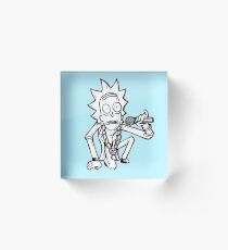 Rick Sanchez from Rick and Morty™ Getting Schwifty Acrylic Block