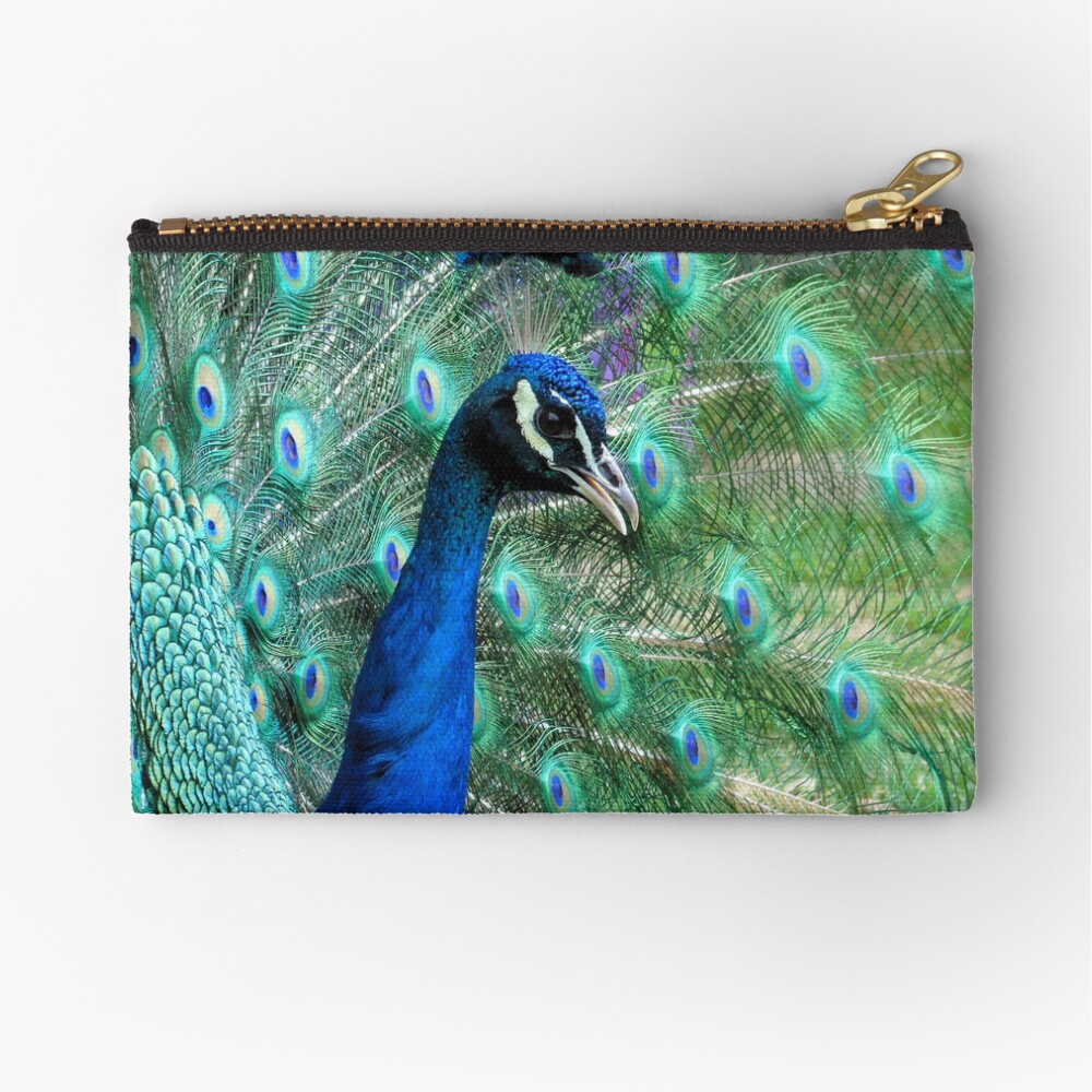 Peacock in bloom Zipper Pouch
