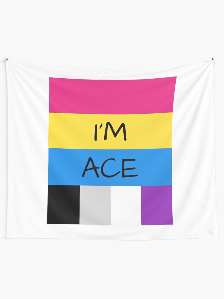 Panromantic Flag Asexual Flag Asexual Im Ace T Shirt Wall Tapestry 