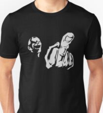 Mittelfinger Fratze Unisex T-Shirt