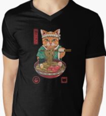 Neko Ramen Men's V-Neck T-Shirt
