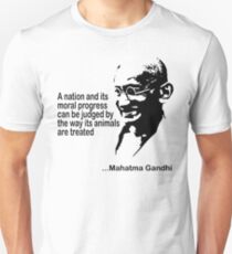 Animal Rights Mahatma Gandha Unisex T-Shirt