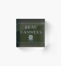 LARP: Bear Hammers Acrylic Block