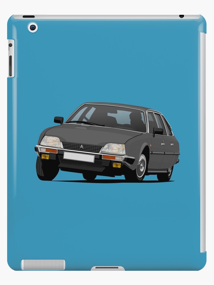 Citroen Cx 2400 Gti Illustration Dark Gray Ipad Case Skin By Knappidesign Redbubble