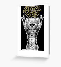 Metall Katzen Grußkarte