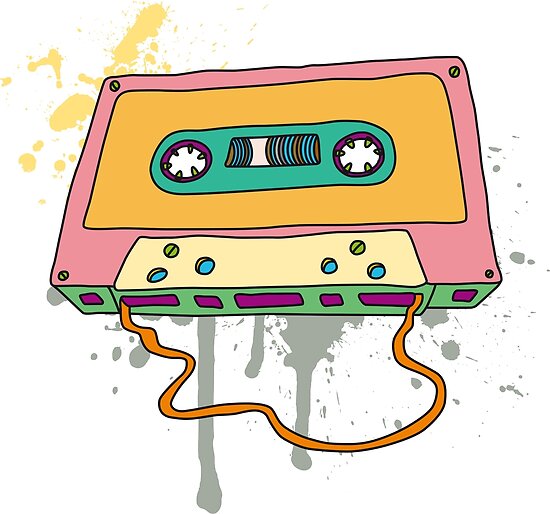 "Music Cassette Retro Tape Vintage Graffiti" Posters by HelenStorm