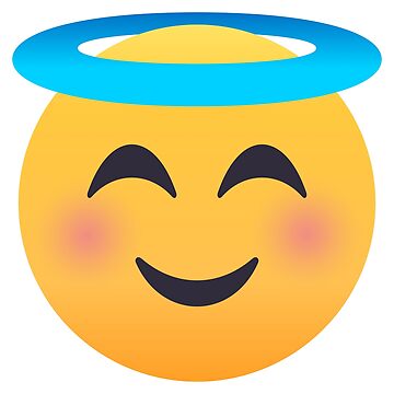 😇 Smiling face w/ halo emoji