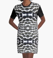 #honeycomb #hexagon #pattern #abstract #design #comb #metallic #shape #aluminum #wax #earthsurface #horizontal #colorimage #textured #closeup Graphic T-Shirt Dress