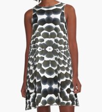 #honeycomb #hexagon #pattern #abstract #design #comb #metallic #shape #aluminum #wax #earthsurface #horizontal #colorimage #textured #closeup A-Line Dress