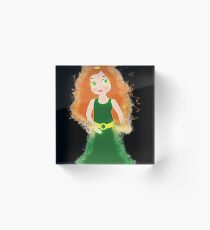 Princess queen glowing Art Acrylic Block