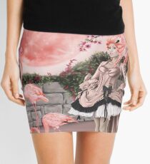 Flamingo-Fee - rosa Mond Minirock