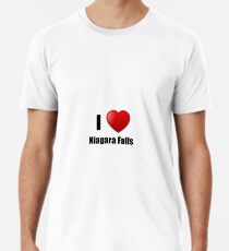 Niagara Falls I Love City Lover Pride Funny Gift Idea Men's Premium T-Shirt