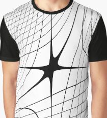 #design #abstract #pattern #modern #shape #futuristic #art #grid #steel #vertical #whitecolor #blackandwhite #monochrome #bright #copyspace #geometricshape #pointofview #vanishingpoint #curves #lines Graphic T-Shirt