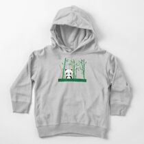 Cute: Panda with Bamboo Toddler Pullover Hoodie