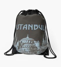 Blue Mosque 5 Drawstring Bag