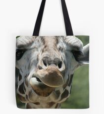 portrait of a giraffe Tote Bag