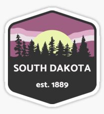 South Dakota Moonlight Sticker