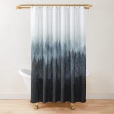 High And Low Shower Curtain