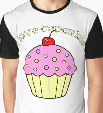 I Love Cupcakes Graphic T-Shirt
