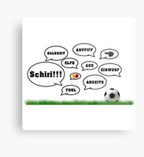 Fussballsprüche Metallbild