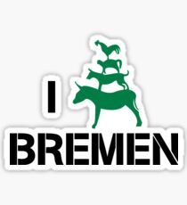 I Love Bremen Town Musicians Sticker