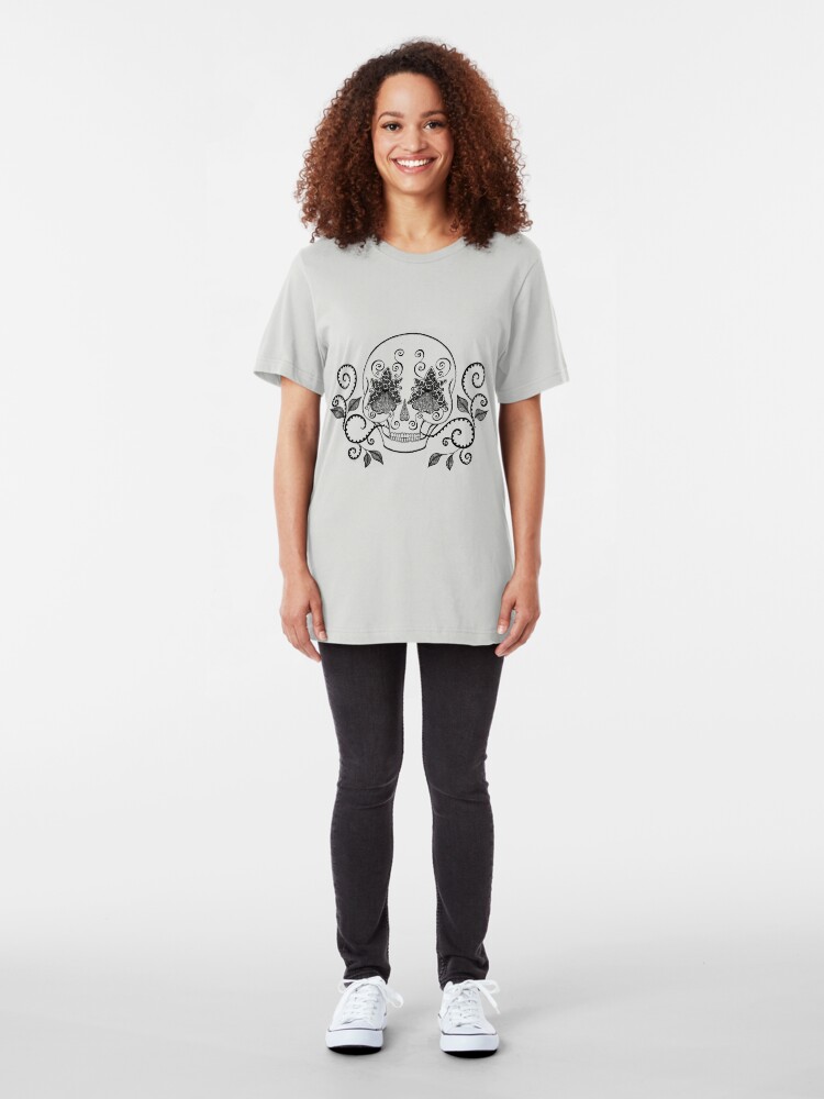 Alternate view of Orchid Eye Skull Slim Fit T-Shirt