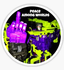 Peace among worlds transformers crossover Sticker