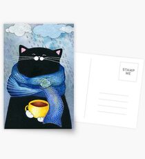 Rainy Day Coffee Postcards