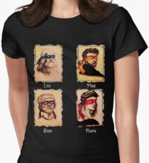 Die Renaissance-Ninja-Künstler sind bekannte italienische Künstler, Malschildkröten Tailliertes T-Shirt