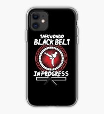 Vinilo o funda para iPhone Cinturón negro de taekwondo en progreso
