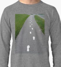 #asphalt #road #guidance #forward #street #grass #straight #roadway #track #forwards #vertical #colorimage #roadmarking #dividingline #countryroad #sidewalk #land #nopeople #diminishingperspective Lightweight Sweatshirt
