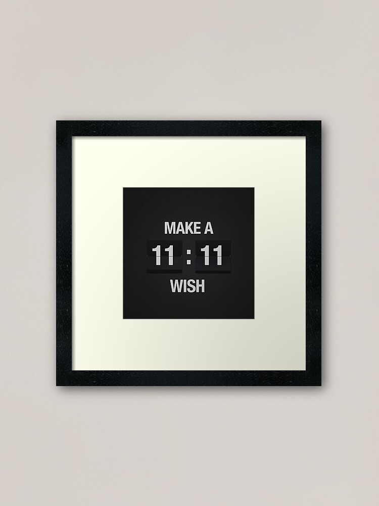 Alternate view of 11:11: Make a Wish! Framed Art Print