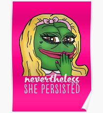 Pepe The Frog Trotzdem beharrte sie auf einer Parodie Poster