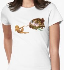 Buddha and Thomas (transparent) Women's Fitted T-Shirt