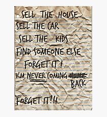 Colby's Letter - Apocalypse Now 1979 Photographic Print
