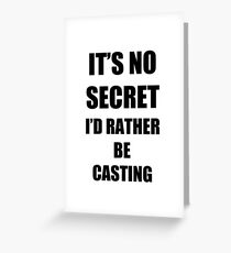 Casting Sport Fan Lover Funny Gift Idea Greeting Card