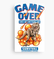 Game Over - Since Million Years Ago Metal Print