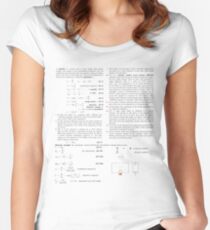 #text #education #research #achievement #facts #time #concepts #ideas #imagination #expertise #wisdom #resourceful #development #Physics Women's Fitted Scoop T-Shirt